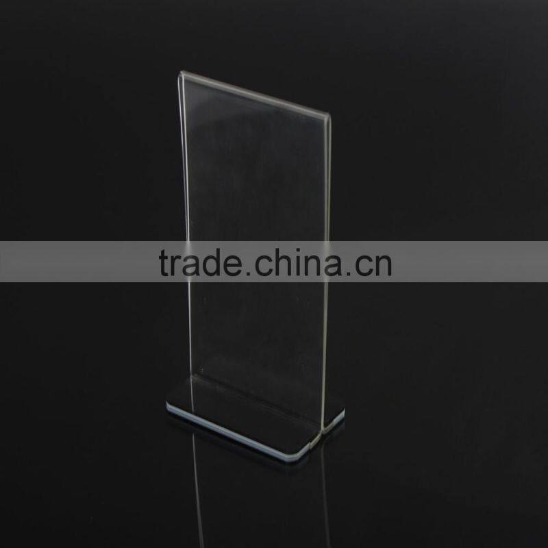 Acrylic Sign Holder Desk Label Name plates Holder Paper Card Table Holder Price Sign