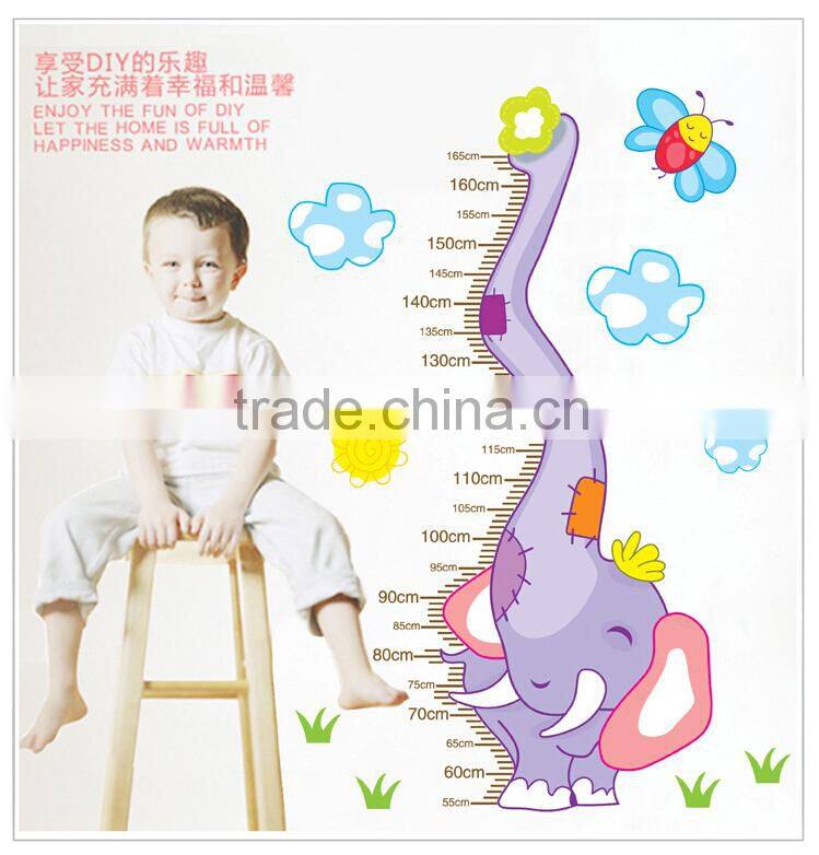 removable kids height growth chart vinyl wall sticker