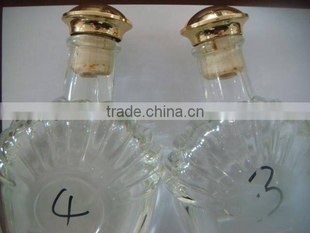 Cognac bottle gold cork stopper