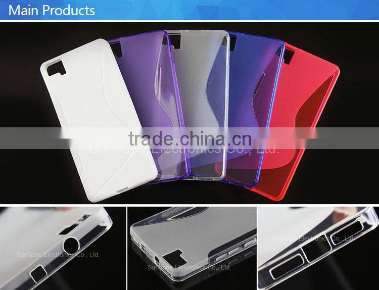 new model S line hot sell tpu soft cell phone case For BLU Quattro BQ Aquaris M5 cover