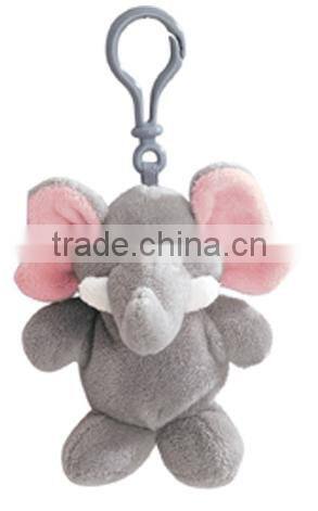 wholesale elephant keychain/plush elephant metal keychain/plush elephant keychain