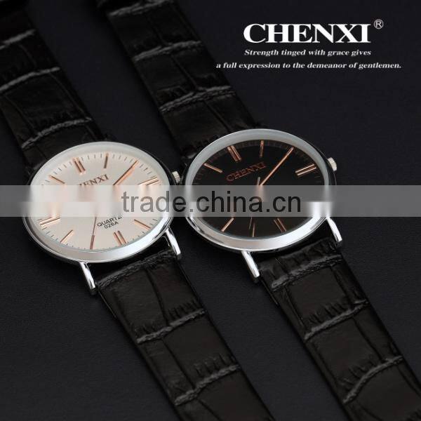 Ultra-thin men's leather watches belt ,fashion casual watches 026AML