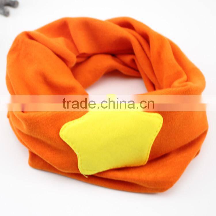 Wholesale Autumn Winter Newest Fashion Candy Color Star Pattern Kids Baby Infinity Scarf