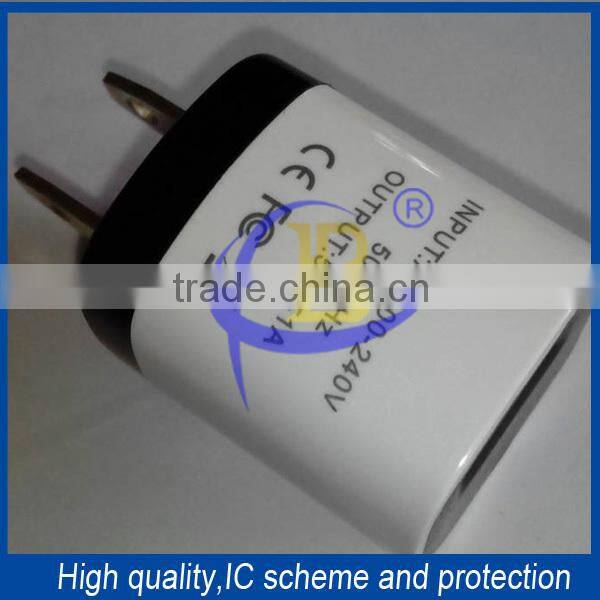 Wholesale 1A USB Home Charger with IC Protection Universal USB Charger