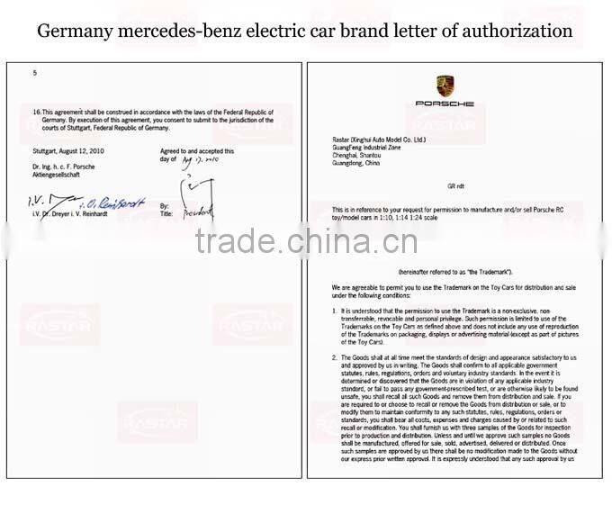 Rastar best seller kids car Licensed Ride On kids drivable toy cars