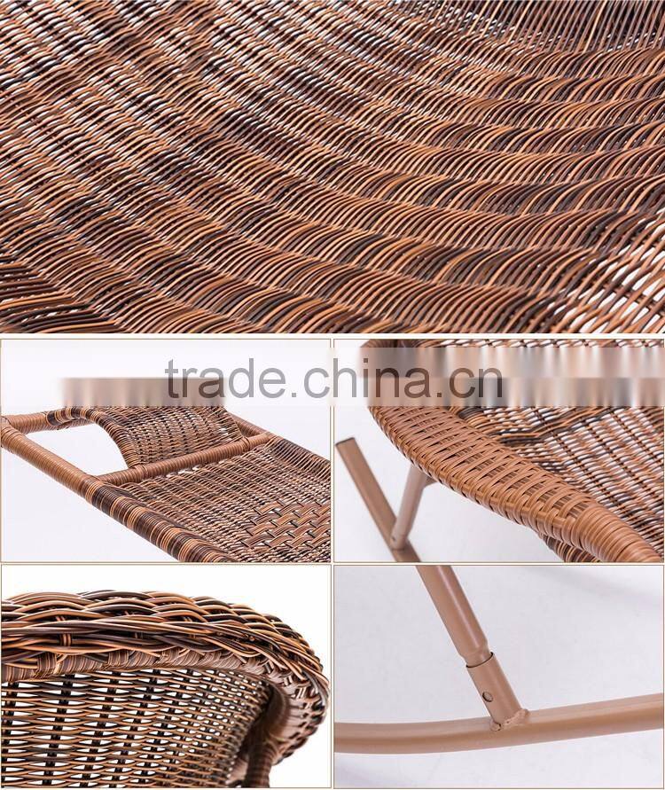 Rattan Wicker Swing Chair Outdoor Rattan Chaise Sun Lounge Rattan Lounge Chair