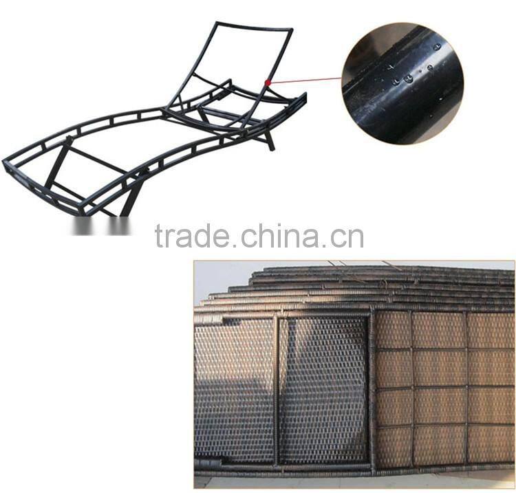 Beach Chaise Wicker Lounge Chair Outdoor Furniture Wholesale Deck Chairs Rattan Sun Deck Chair