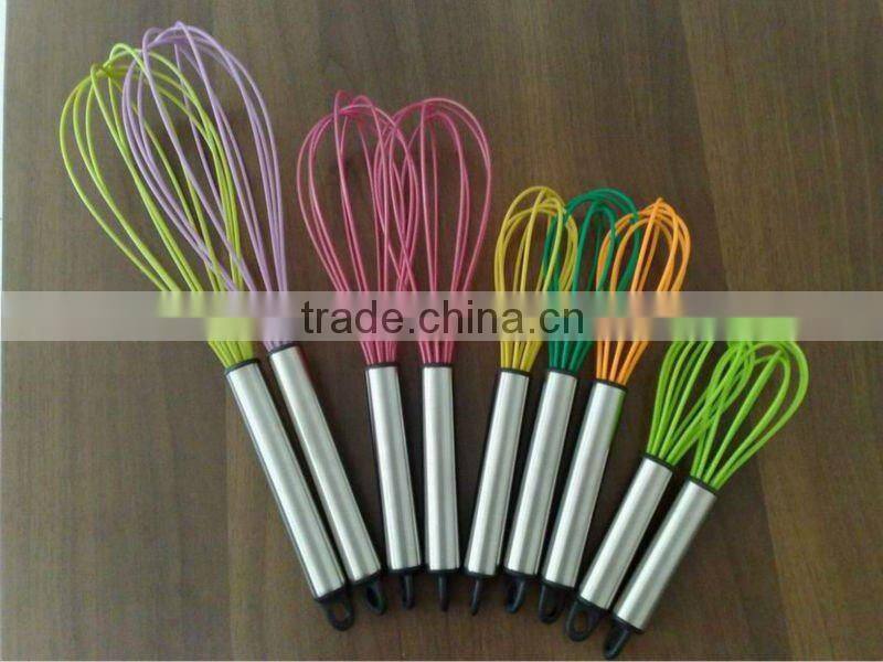 various color silicone egg beater