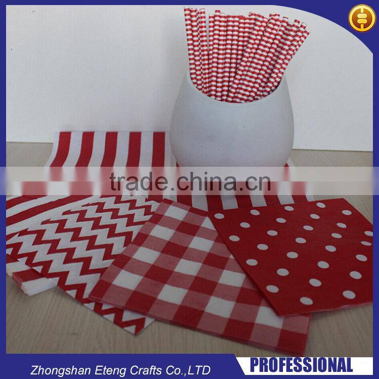 High definition printed paper napkin with custom made brand name