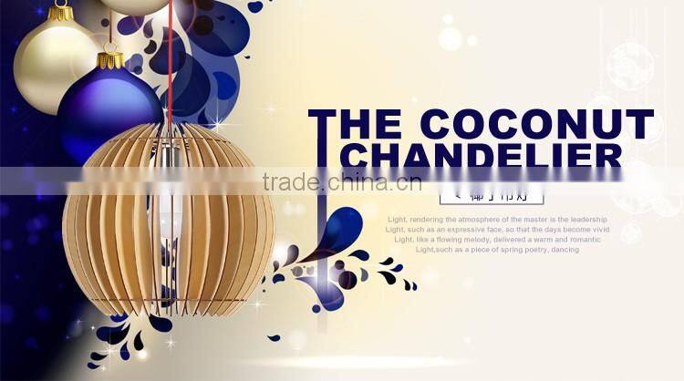 LED pendant light JK-8005B-08 Wooden linear led suspended light & led pendant light home & warm led pendant light