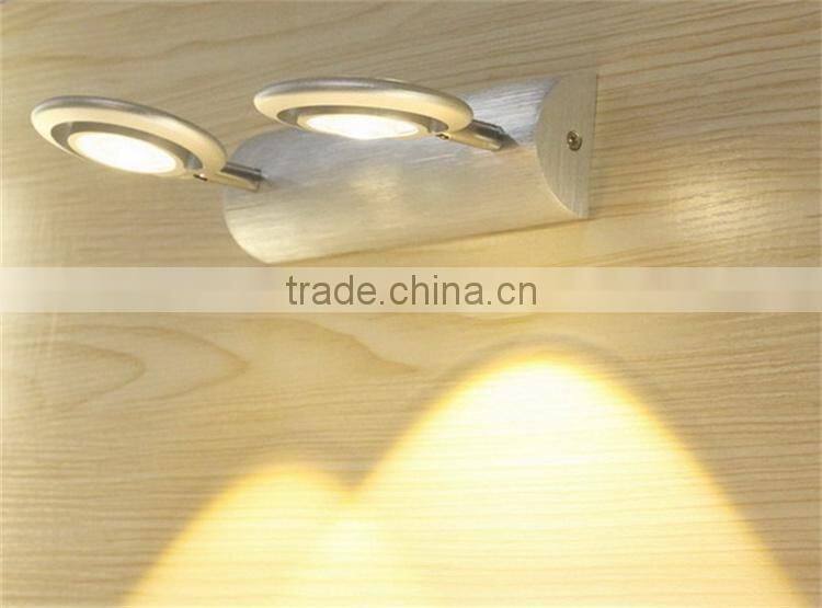 Indoor ajustable aluminum two heads wall sconce JW-108 wireless wall sconce