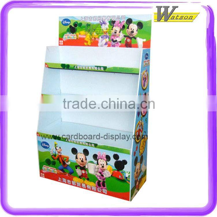 2016 hot sale toy shop cardboard display stand for animal toy