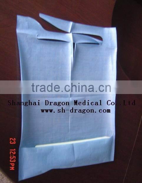 dental bib for hospital usage, dental apron, paper apron