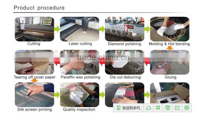 Clear six part bracelet display jewelry display stand acrylic wrist display stand