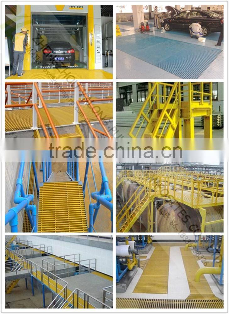 Fibre glass reinforced plastic grating,frp grating for walking platform,plastic stairs step