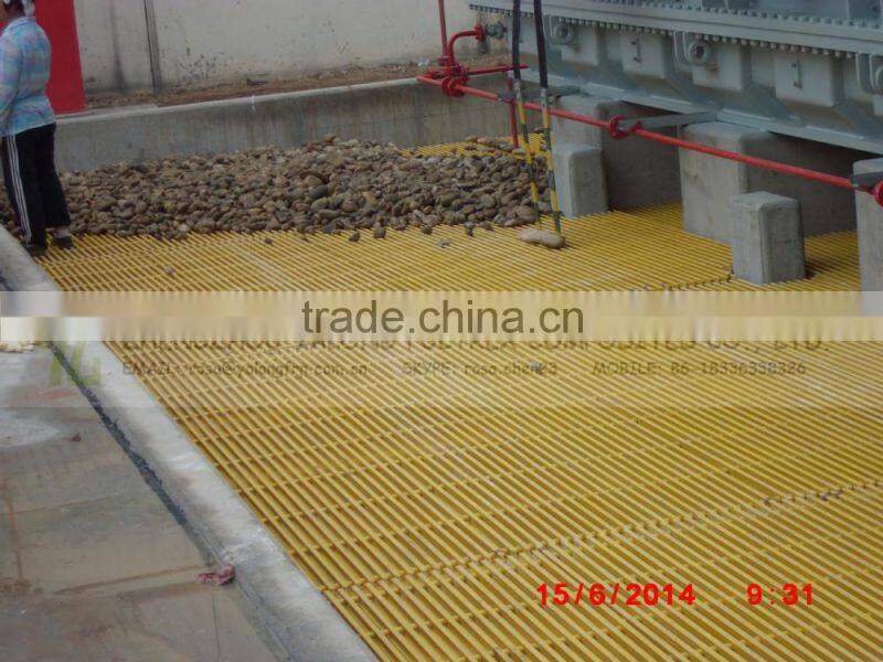 High bearing strengh anti-corrosion pultruded fiberglass FRP/GRP grating fiberglass floor grating,platform walkway FRP grating