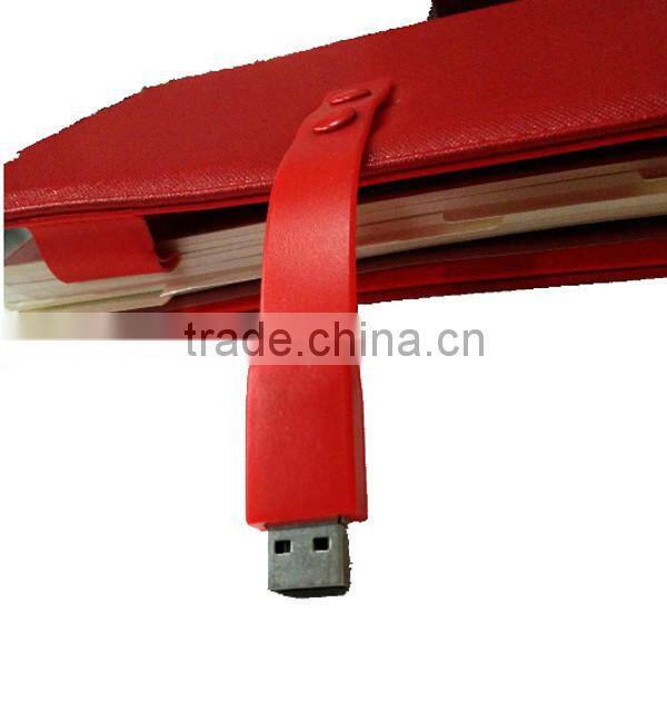 Top grade factory competitive price leather notebook with usb flash drive