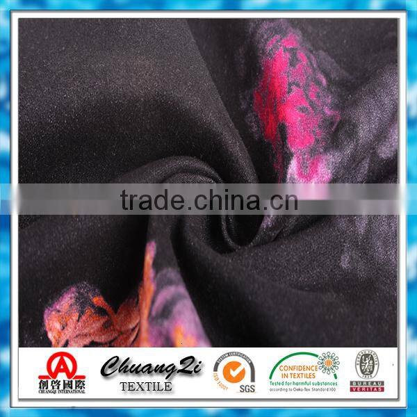 Factory direct custom print cotton sateen spandex fabric