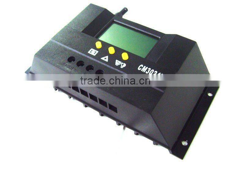 LCD display 30A solar controller (12V/24V auto detect)