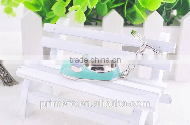 Creative Running Sport Keychain Epoxy Brazil Mini Slippers Shoe Key Chain