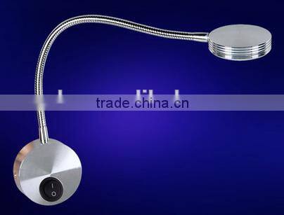 bedroom wall lights flexible led bedside wall lamp black aluminum light painting lamp bedside lamp Hotel