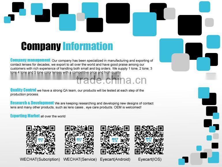 Hot selling Halloween contact lenses in 2016 Freshweb Wholesale Crazy contact lens supplier