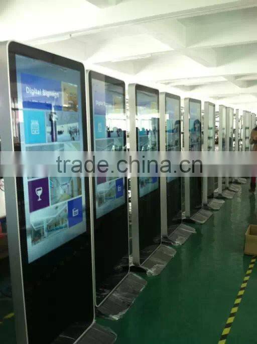 46 inch lcd digital media networking floor standing android ad player for supermarket