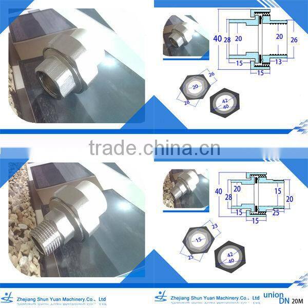 stainless steel union ppr union factory price pipe fitting rotary union coupling pipe union ppr union DN stainless union