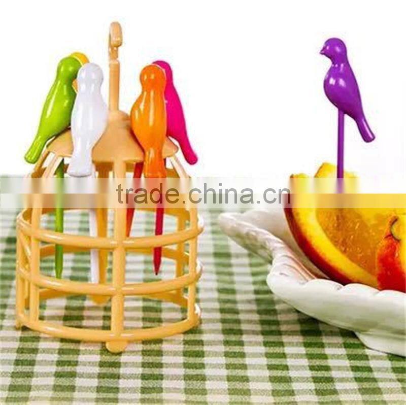 kids' plastic fruit fork set of Coconut monkey shape