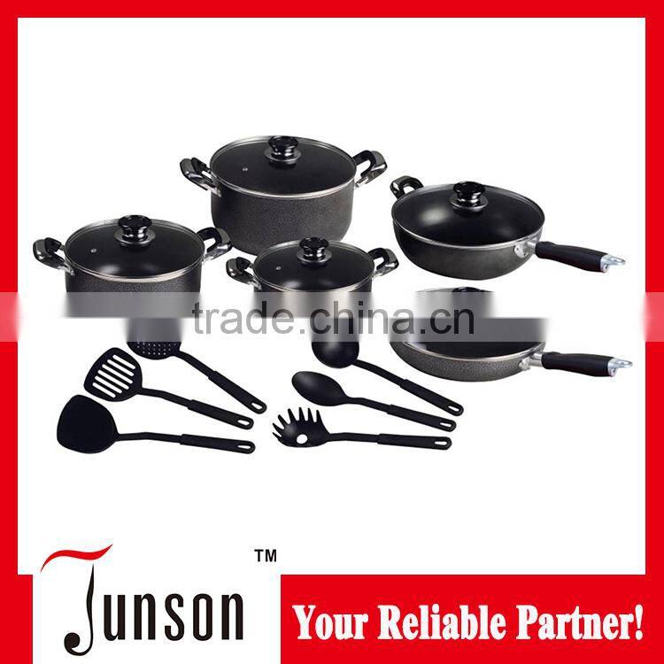 Non-stick coating aluminium pan set