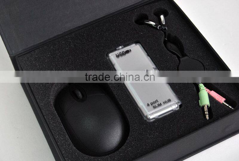 Portable Computer USB Travel Tool Kit including Laptop Mouse USB Hub Charging Cable