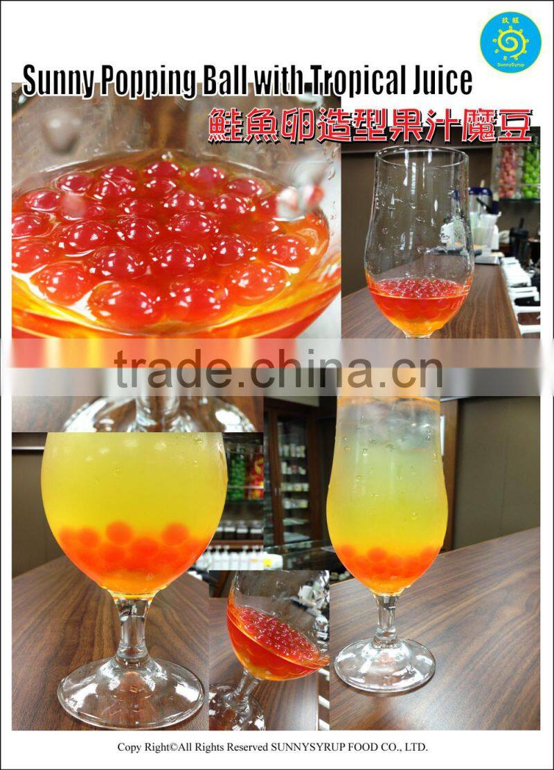 Popping Boba Kiwi Fruit Coating Juice