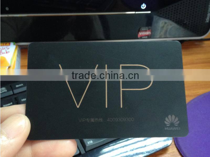 Transparent Hot Stamp Gold Foil Frosted Card