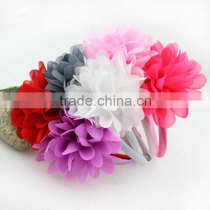 Korean Style Children Headband,Chiffon Flower Headband,Baby Flower Headband