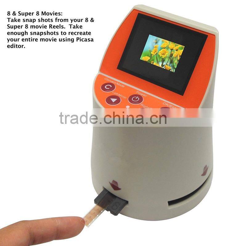 14MP Stand-alone high resolution film scanner 2.4" color screen 7-in-1 films supported film scanner