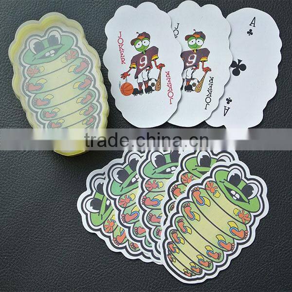 high end animal shape playing cards for advertising promotional gift casino game wholesale