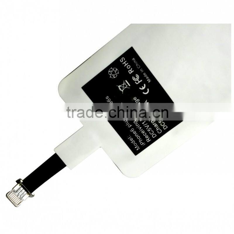 Qi Wireless Charger Receiver portable charger receiver for Apple iPhone 6 plus/6s Plus/lighting usb