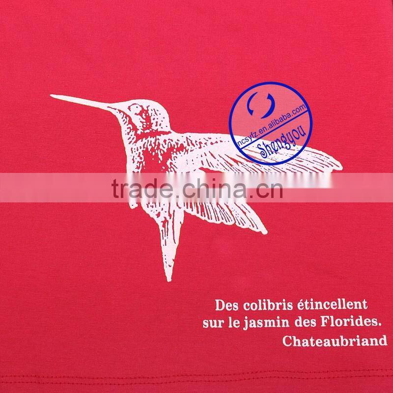 Custom Short sleeve spandex cotton maternity breastfeeding nursing clothing