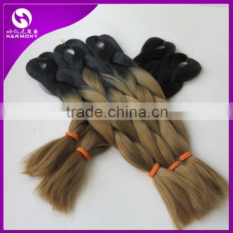 31Colors Optionals Ombre Two Three Tone 5pcs/lot 100g/pc Synthetic Jumbo Box Braiding Hair
