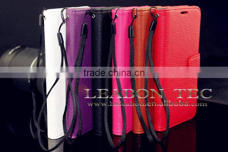 Hot Stylish Real Leather Case for samsung galaxy s5 wallet case, mobile phone case
