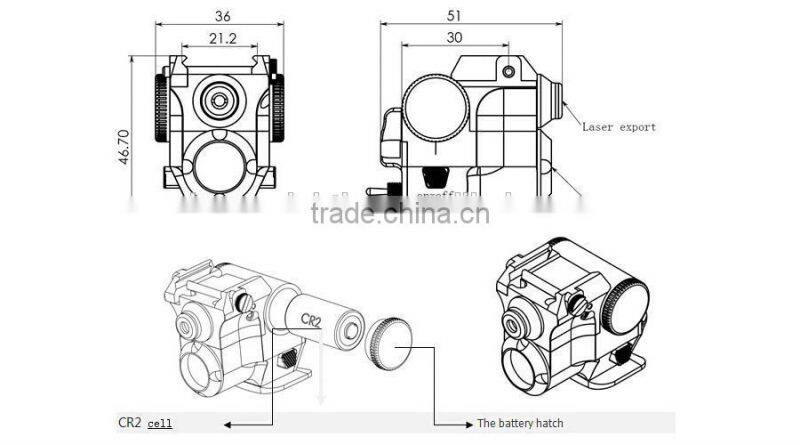 2015 updated version geen laser sight used for pistol and guns