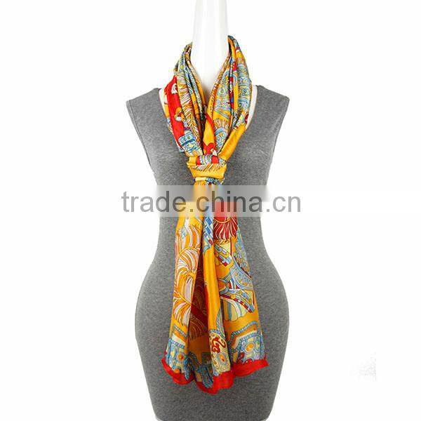Fashion Printing chiffon cotton square scarf Square Scarf