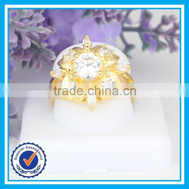 2015 new fashion girls crystal gold rings design for women with price