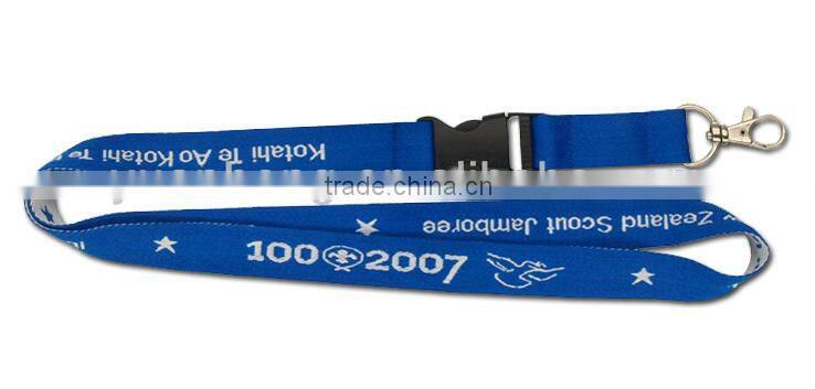 OEM Custom Logo Printed Polyester woven Lanyard