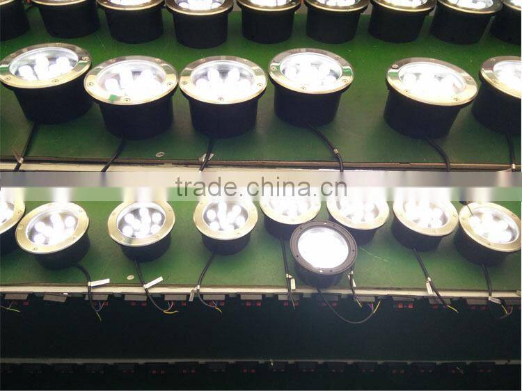 9W IP67 waterproof round white color 24v led inground uplights