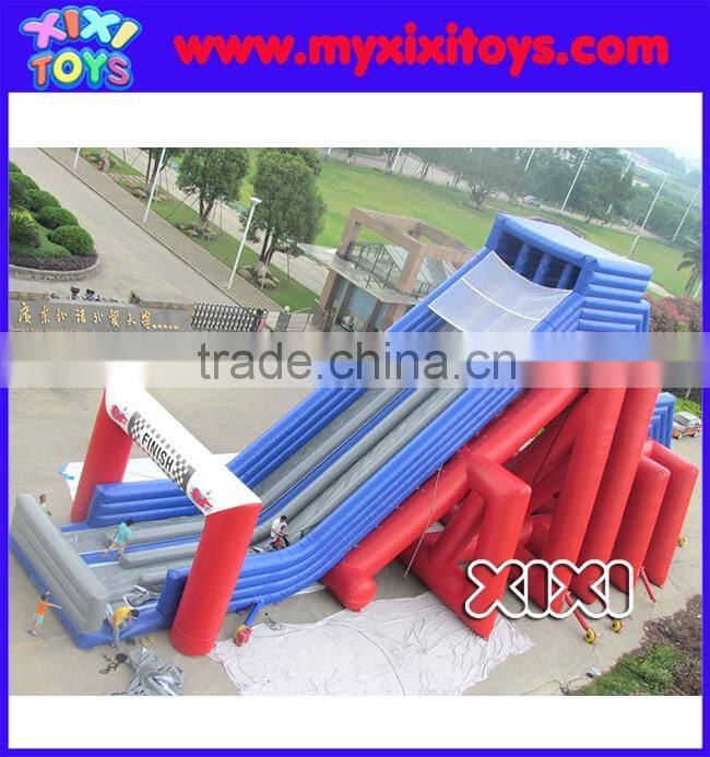 XIXI 2016 High Quality Commercial Grade Adult Giant 4 Lanes Inflatable Slides