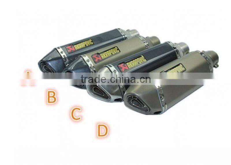 SCL-2016030014 465mm, 475mm, Akrapovic stainless steel Modified Exhaust Muffler Pipe