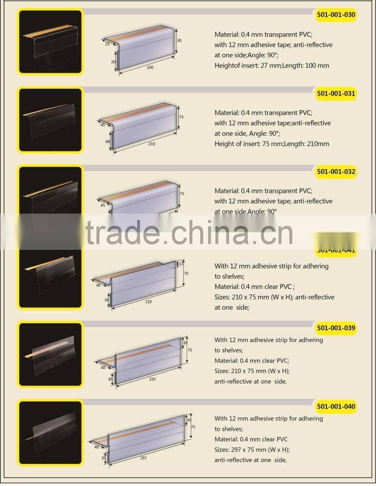 plastic supermarket shelftalker