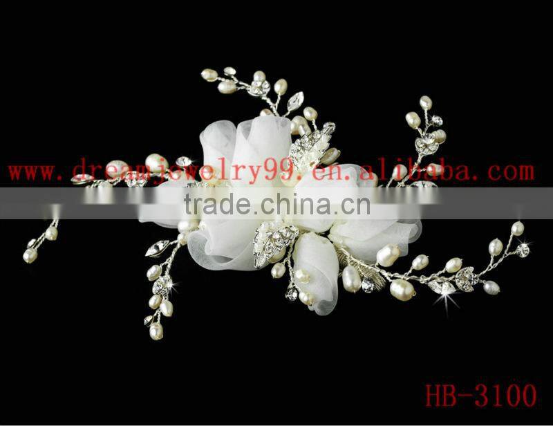 fashion gold plated alloy hair comb