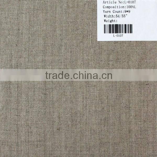 9*9 double nature pure linen fabric